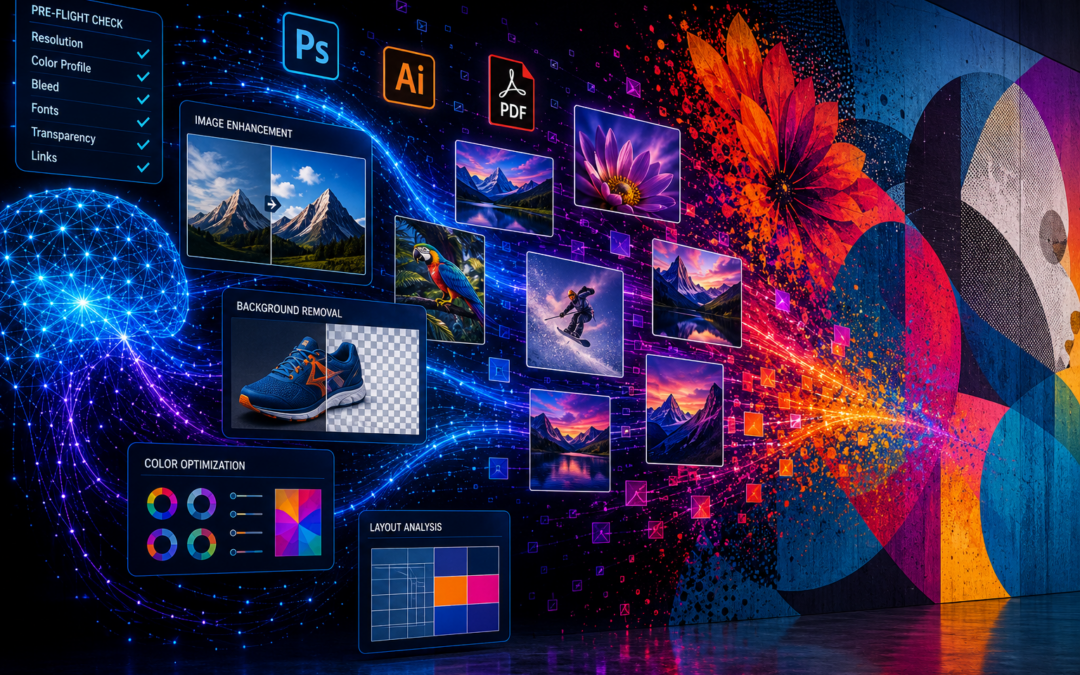 How AI Is Changing File Prep and Prepress for Large Format